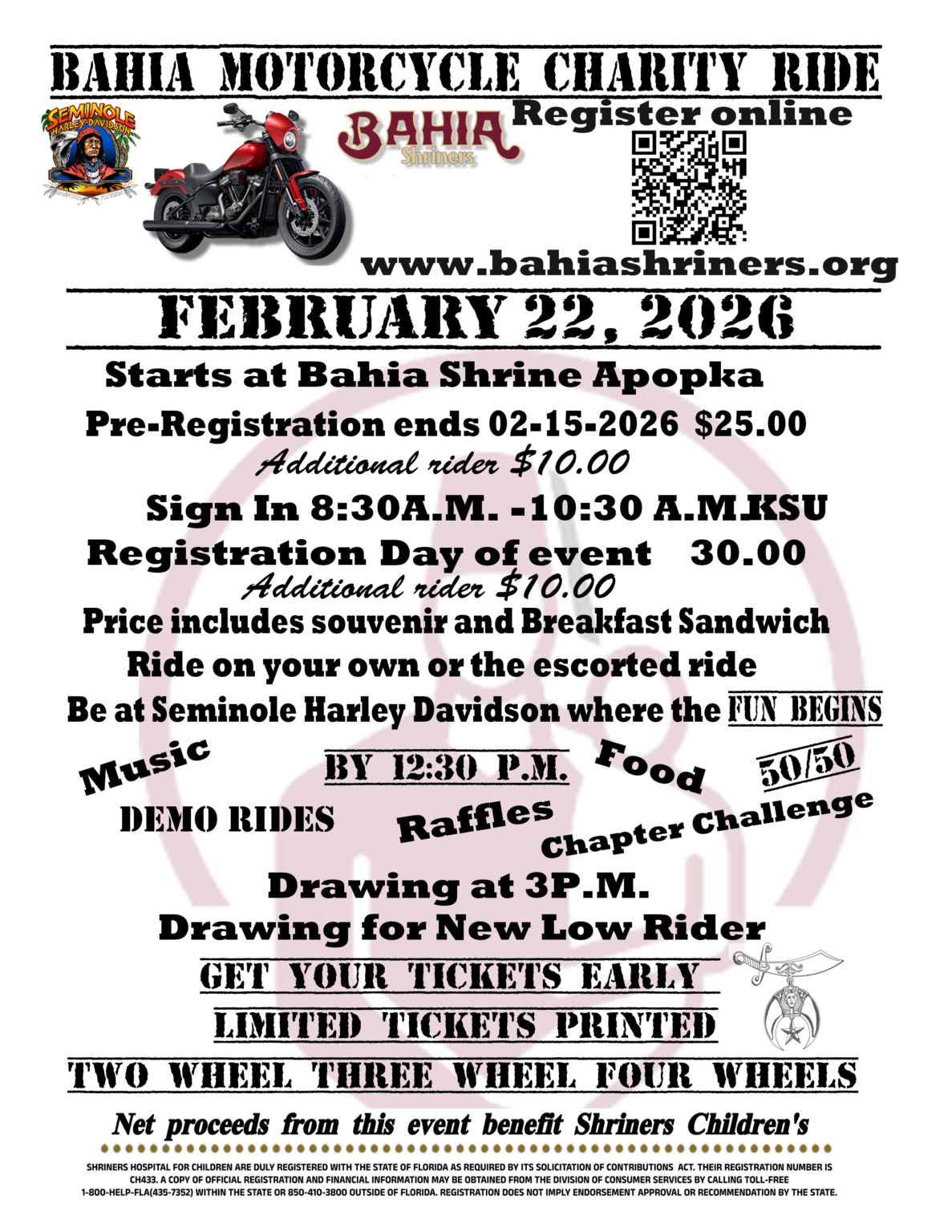 Bahia Motorcycle Charity Ride – Bahia Shriners