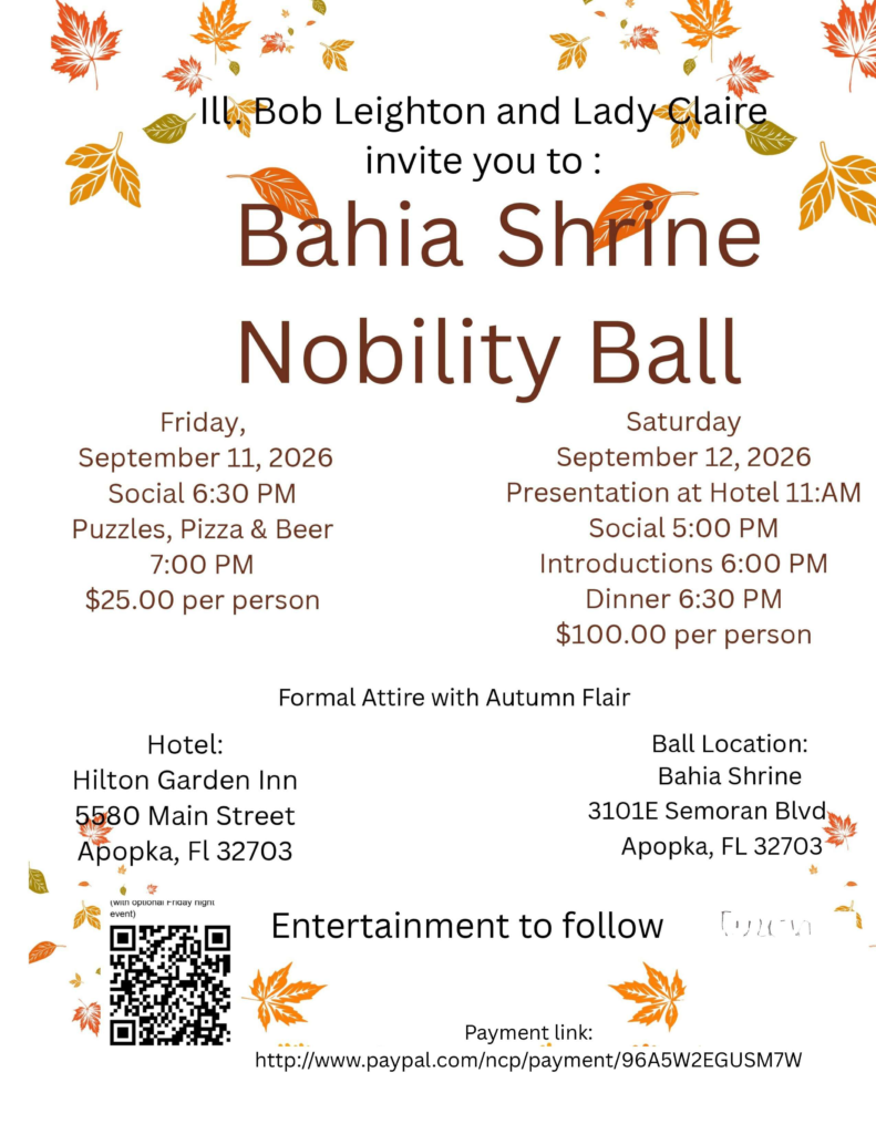 Nobility Ball | Events of the Bahia Shrine